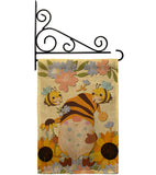 Blooming Gnome - Bugs & Frogs Garden Friends Vertical Impressions Decorative Flags HG192669 Made In USA