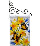 Daffodil & Butterflies - Bugs & Frogs Garden Friends Vertical Impressions Decorative Flags HG192670 Made In USA