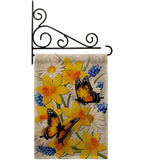 Daffodil & Butterflies - Bugs & Frogs Garden Friends Vertical Impressions Decorative Flags HG192670 Made In USA