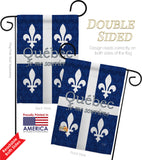 Quebec - Canada Provinces Flags of the World Vertical Impressions Decorative Flags HG108165 Made In USA