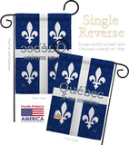 Quebec - Canada Provinces Flags of the World Vertical Impressions Decorative Flags HG108165 Made In USA