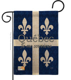 Quebec - Canada Provinces Flags of the World Vertical Impressions Decorative Flags HG108165 Made In USA