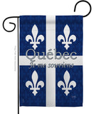 Quebec - Canada Provinces Flags of the World Vertical Impressions Decorative Flags HG108165 Made In USA