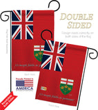 Ontario - Canada Provinces Flags of the World Vertical Impressions Decorative Flags HG108185 Made In USA