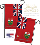 Ontario - Canada Provinces Flags of the World Vertical Impressions Decorative Flags HG108185 Made In USA