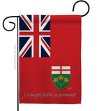 Ontario - Canada Provinces Flags of the World Vertical Impressions Decorative Flags HG108185 Made In USA