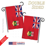 Manitoba - Canada Provinces Flags of the World Vertical Impressions Decorative Flags HG140934 Printed In USA