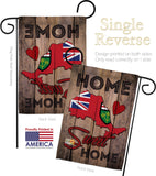 Canada Provinces Ontario Home Sweet Home - Canada Provinces Flags of the World Vertical Impressions Decorative Flags HG191172 Made In USA