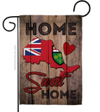 Canada Provinces Ontario Home Sweet Home - Canada Provinces Flags of the World Vertical Impressions Decorative Flags HG191172 Made In USA