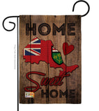 Canada Provinces Ontario Home Sweet Home - Canada Provinces Flags of the World Vertical Impressions Decorative Flags HG191172 Made In USA