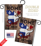 Canada Provinces Quebec Home Sweet Home - Canada Provinces Flags of the World Vertical Impressions Decorative Flags HG191173 Made In USA