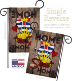Canada Provinces British Columbia Home Sweet Home - Canada Provinces Flags of the World Vertical Impressions Decorative Flags HG191178 Made In USA