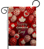 Happy Canada Day - Canada Provinces Flags of the World Vertical Impressions Decorative Flags HG192279 Made In USA