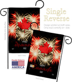 Firework Canada Day - Canada Provinces Flags of the World Vertical Impressions Decorative Flags HG192515 Made In USA