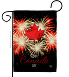 Firework Canada Day - Canada Provinces Flags of the World Vertical Impressions Decorative Flags HG192515 Made In USA