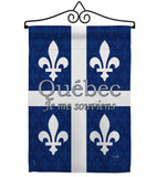 Quebec - Canada Provinces Flags of the World Vertical Impressions Decorative Flags HG108165 Made In USA