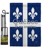 Quebec - Canada Provinces Flags of the World Vertical Impressions Decorative Flags HG108165 Made In USA