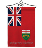 Ontario - Canada Provinces Flags of the World Vertical Impressions Decorative Flags HG108185 Made In USA