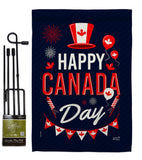 Canada Day - Canada Provinces Flags of the World Vertical Impressions Decorative Flags HG137260 Made In USA