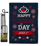 Canada Day July 1st - Canada Provinces Flags of the World Vertical Impressions Decorative Flags HG137291 Made In USA