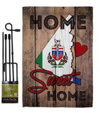 Canada Provinces Yukon Home Sweet Home - Canada Provinces Flags of the World Vertical Impressions Decorative Flags HG191171 Made In USA