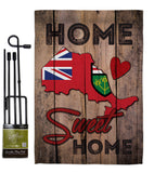 Canada Provinces Ontario Home Sweet Home - Canada Provinces Flags of the World Vertical Impressions Decorative Flags HG191172 Made In USA