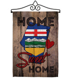 Canada Provinces Alberta Home Sweet Home - Canada Provinces Flags of the World Vertical Impressions Decorative Flags HG191177 Made In USA