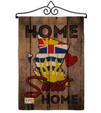 Canada Provinces British Columbia Home Sweet Home - Canada Provinces Flags of the World Vertical Impressions Decorative Flags HG191178 Made In USA