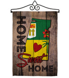 Canada Provinces Saskatchewan Home Sweet Home - Canada Provinces Flags of the World Vertical Impressions Decorative Flags HG191184 Made In USA