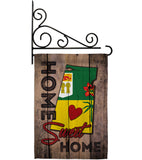 Canada Provinces Saskatchewan Home Sweet Home - Canada Provinces Flags of the World Vertical Impressions Decorative Flags HG191184 Made In USA