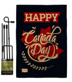 Happy Anniversary Canada - Canada Provinces Flags of the World Vertical Impressions Decorative Flags HG192251 Made In USA