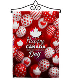 Happy Canada Day - Canada Provinces Flags of the World Vertical Impressions Decorative Flags HG192279 Made In USA