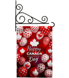 Happy Canada Day - Canada Provinces Flags of the World Vertical Impressions Decorative Flags HG192279 Made In USA