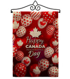 Happy Canada Day - Canada Provinces Flags of the World Vertical Impressions Decorative Flags HG192279 Made In USA