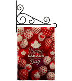 Happy Canada Day - Canada Provinces Flags of the World Vertical Impressions Decorative Flags HG192279 Made In USA