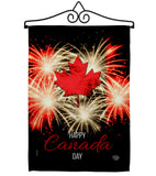 Firework Canada Day - Canada Provinces Flags of the World Vertical Impressions Decorative Flags HG192515 Made In USA