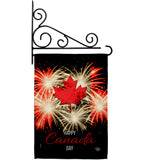 Firework Canada Day - Canada Provinces Flags of the World Vertical Impressions Decorative Flags HG192515 Made In USA