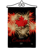 Firework Canada Day - Canada Provinces Flags of the World Vertical Impressions Decorative Flags HG192515 Made In USA