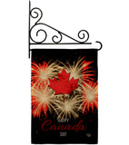 Firework Canada Day - Canada Provinces Flags of the World Vertical Impressions Decorative Flags HG192515 Made In USA