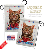 Patriotic American Short Hair - Pets Nature Vertical Impressions Decorative Flags HG120111 Made In USA