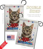 Patriotic Bengal - Pets Nature Vertical Impressions Decorative Flags HG120116 Made In USA