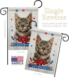 Patriotic Bengal - Pets Nature Vertical Impressions Decorative Flags HG120116 Made In USA