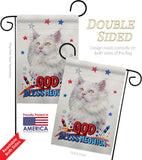 Patriotic German Long Hair - Pets Nature Vertical Impressions Decorative Flags HG120137 Made In USA