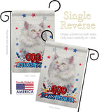 Patriotic German Long Hair - Pets Nature Vertical Impressions Decorative Flags HG120137 Made In USA