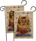 Patriotic Amerian Curl - Pets Nature Vertical Impressions Decorative Flags HG120108 Made In USA