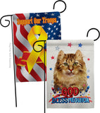 Patriotic Amerian Curl - Pets Nature Vertical Impressions Decorative Flags HG120108 Made In USA