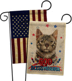 Patriotic Bengal - Pets Nature Vertical Impressions Decorative Flags HG120116 Made In USA