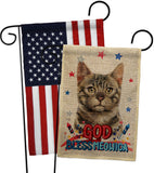 Patriotic Bengal - Pets Nature Vertical Impressions Decorative Flags HG120116 Made In USA