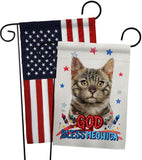 Patriotic Bengal - Pets Nature Vertical Impressions Decorative Flags HG120116 Made In USA