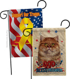 Patriotic British Short Hair - Pets Nature Vertical Impressions Decorative Flags HG120125 Made In USA